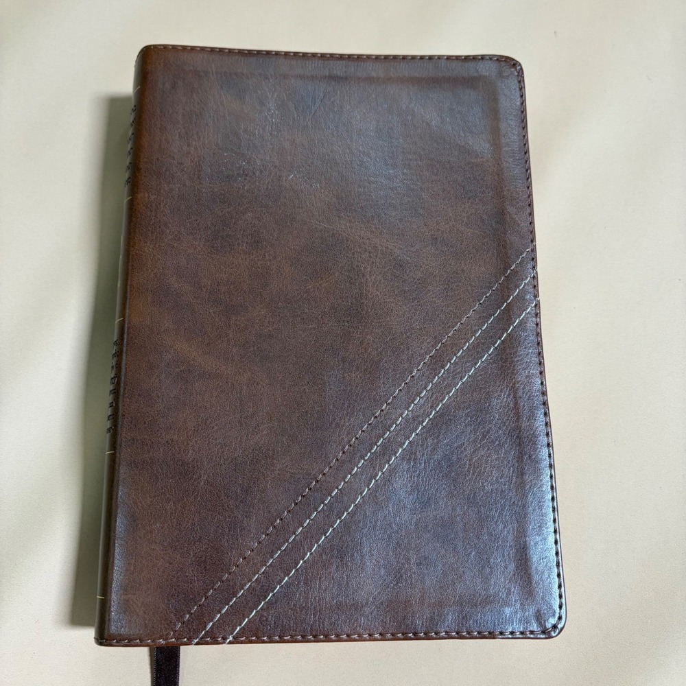 Thomas Nelson KJV Word Study Reference Bible Brown Leathersoft Indexed 2023 Red